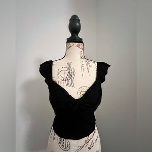 NWT Twist Front Crop Top
